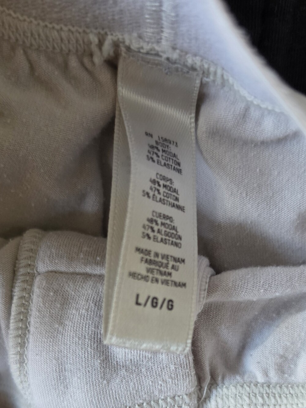 SKIMS Pajama Pants Set in Black, Cream, Light Blue - Picture 4 of 5